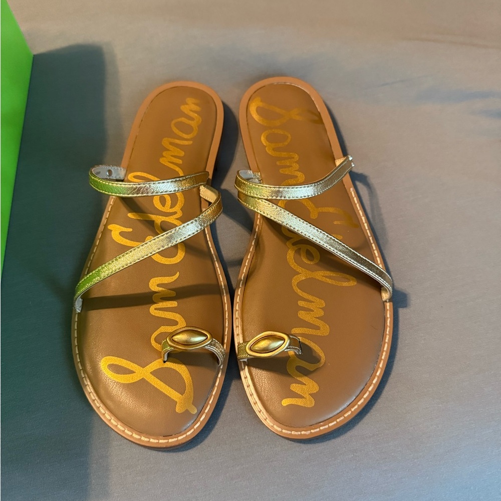 Sam Edelman Metallic Gold Sandals